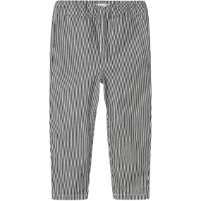 Night Out Everyday Holiday Vibes Lil'Atelier Dark Blue Denim White Nmmkasper Loose Twi Pants 4021-Cm Lil