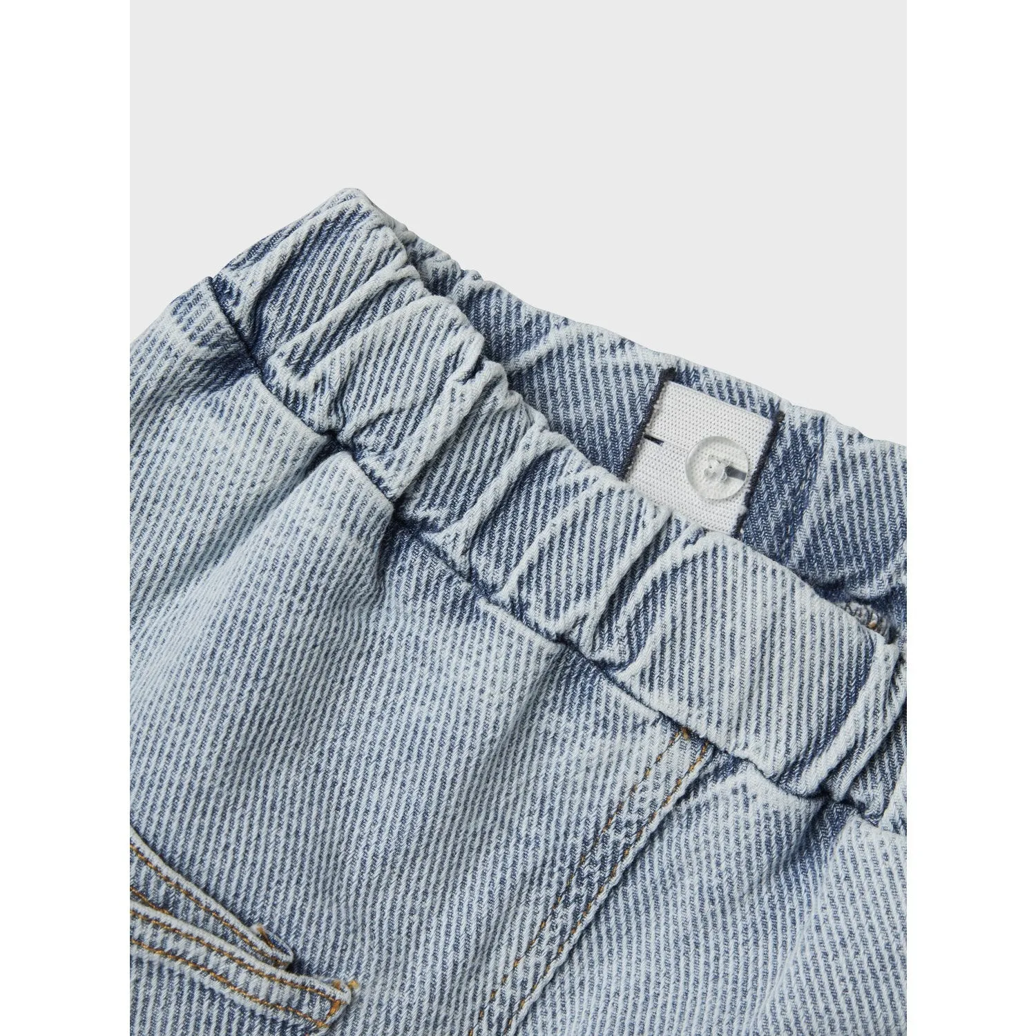 Smart Comfort Crosshatch Stitching Lil'Atelier Medium Blue Denim Nmmkeifer Loose Dnm Jeans 4019-Kk Lil