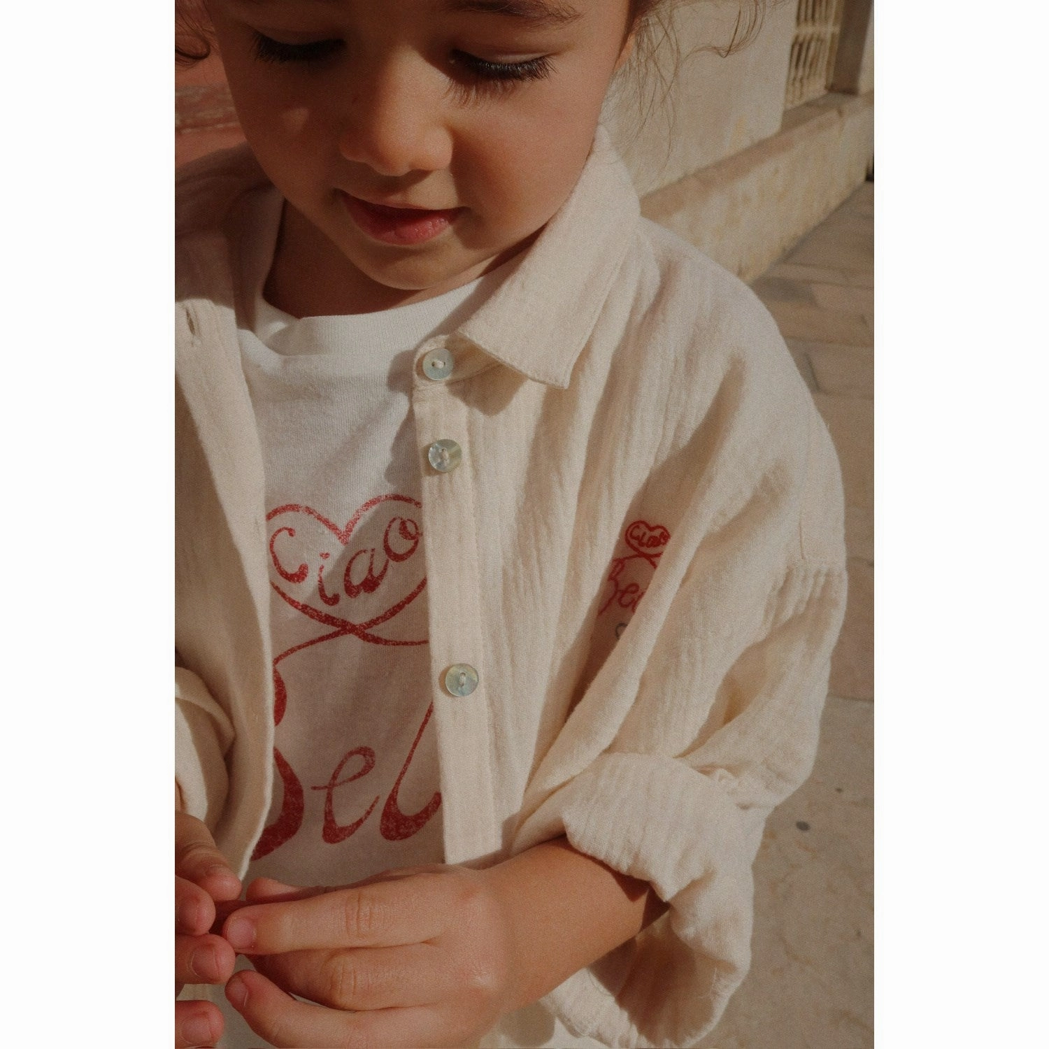 Mature Elegance Konges Sl?jd Mother Of Pearl RHW X KS Bella Shirt Gots