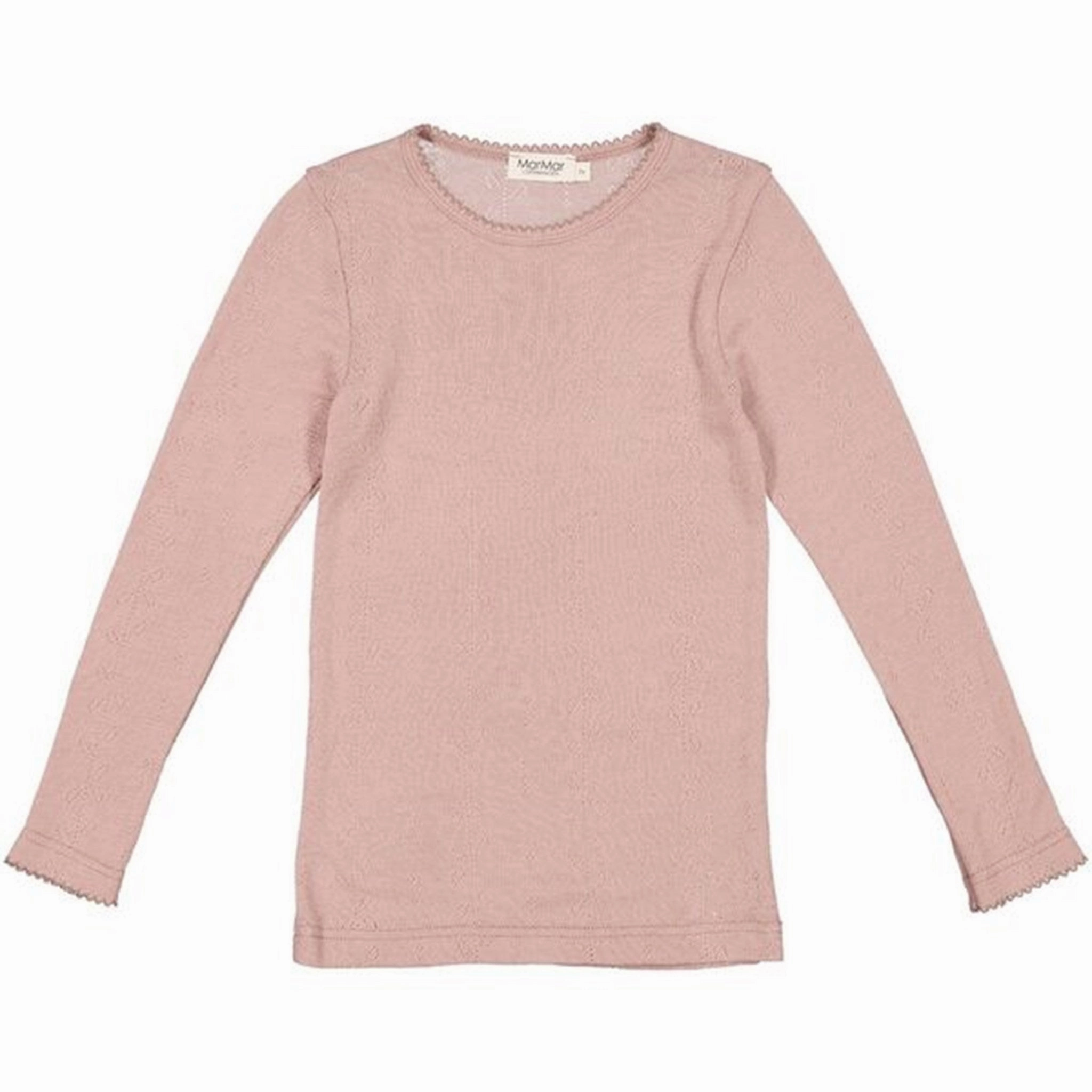 Special Occasion Outdoor Gear MarMar Wool Pointelle Burnt Rose Tamra T-shirt LS