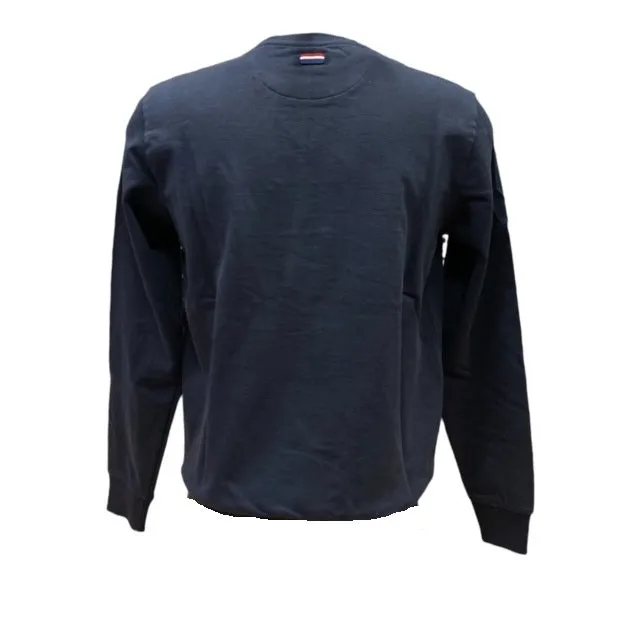 U.S. Polo Assn Felpa girocollo in cotone leggero 6152652088 179 navy cotton material Collared formality