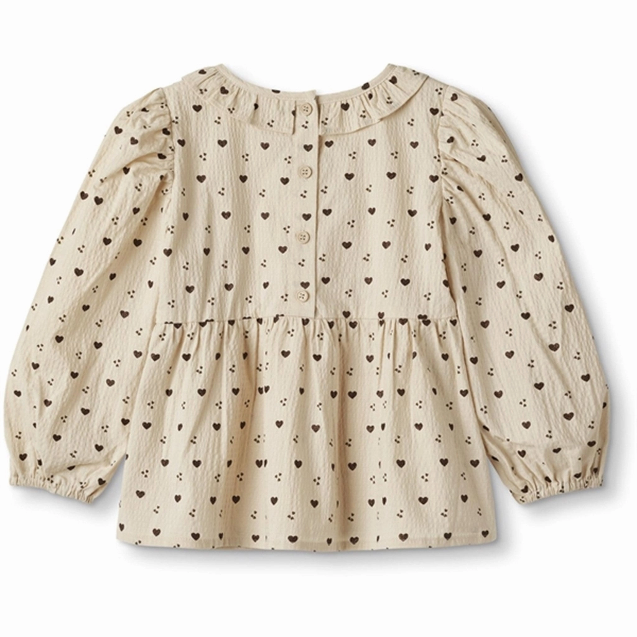 Seamless Shoulder Construction Fliink Sandshell Aop Winter Ls Blouse