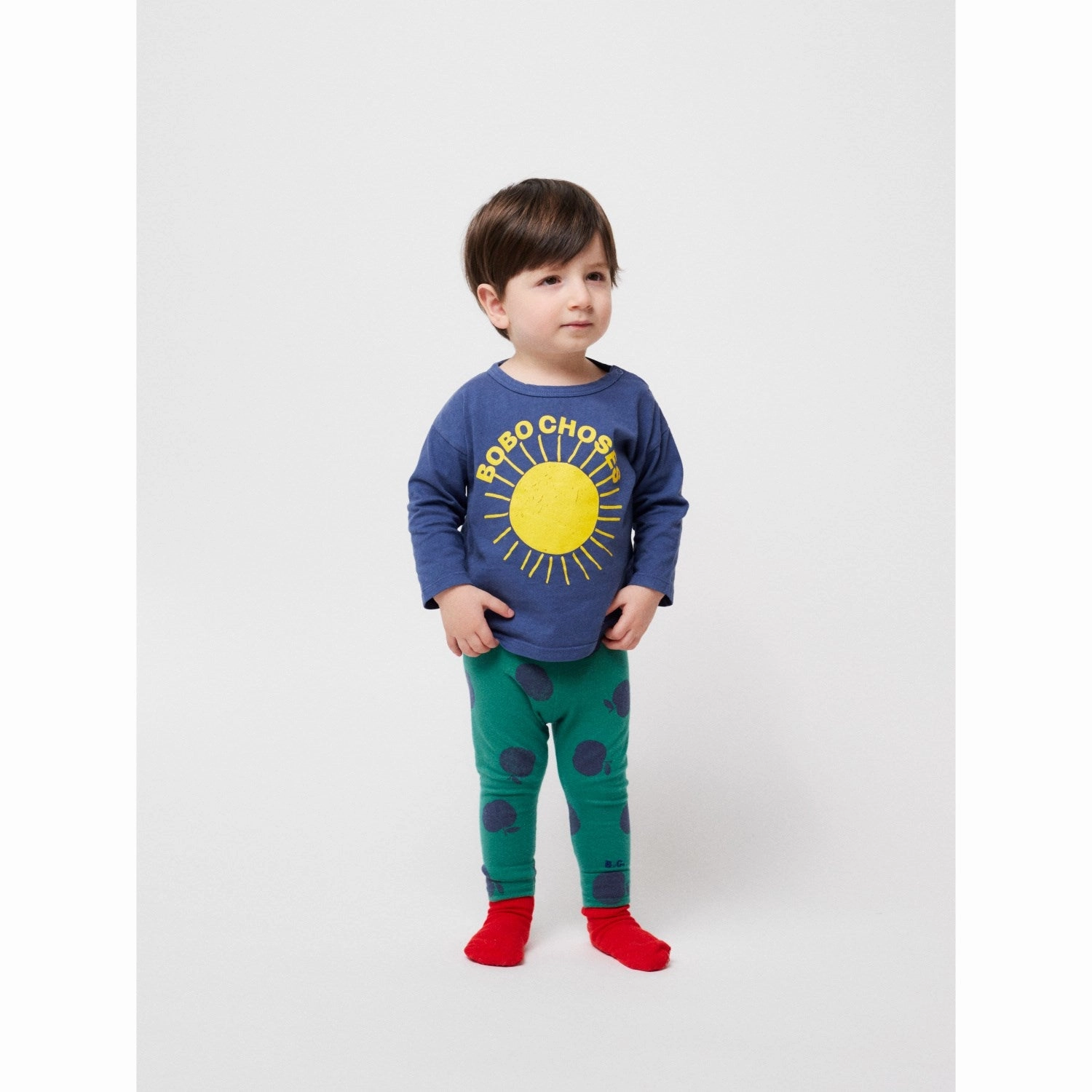 Country Charm Versatile Piece Bobo Choses Navy Blue Baby Bobo Choses Sun Navy T-Shirt