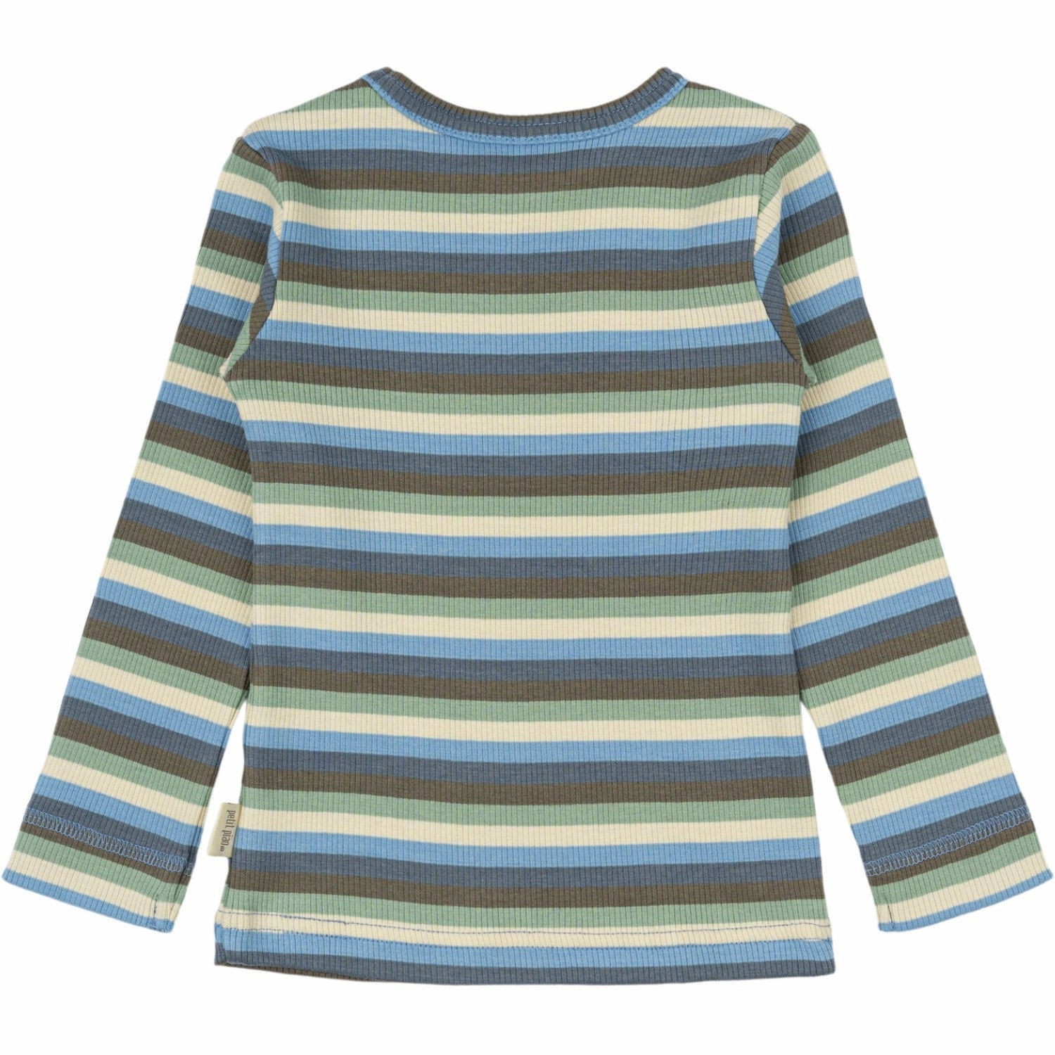 Artistic Design First Date Petit Piao Allure Blue Multi Stripe Blouse Modal Multi Striped