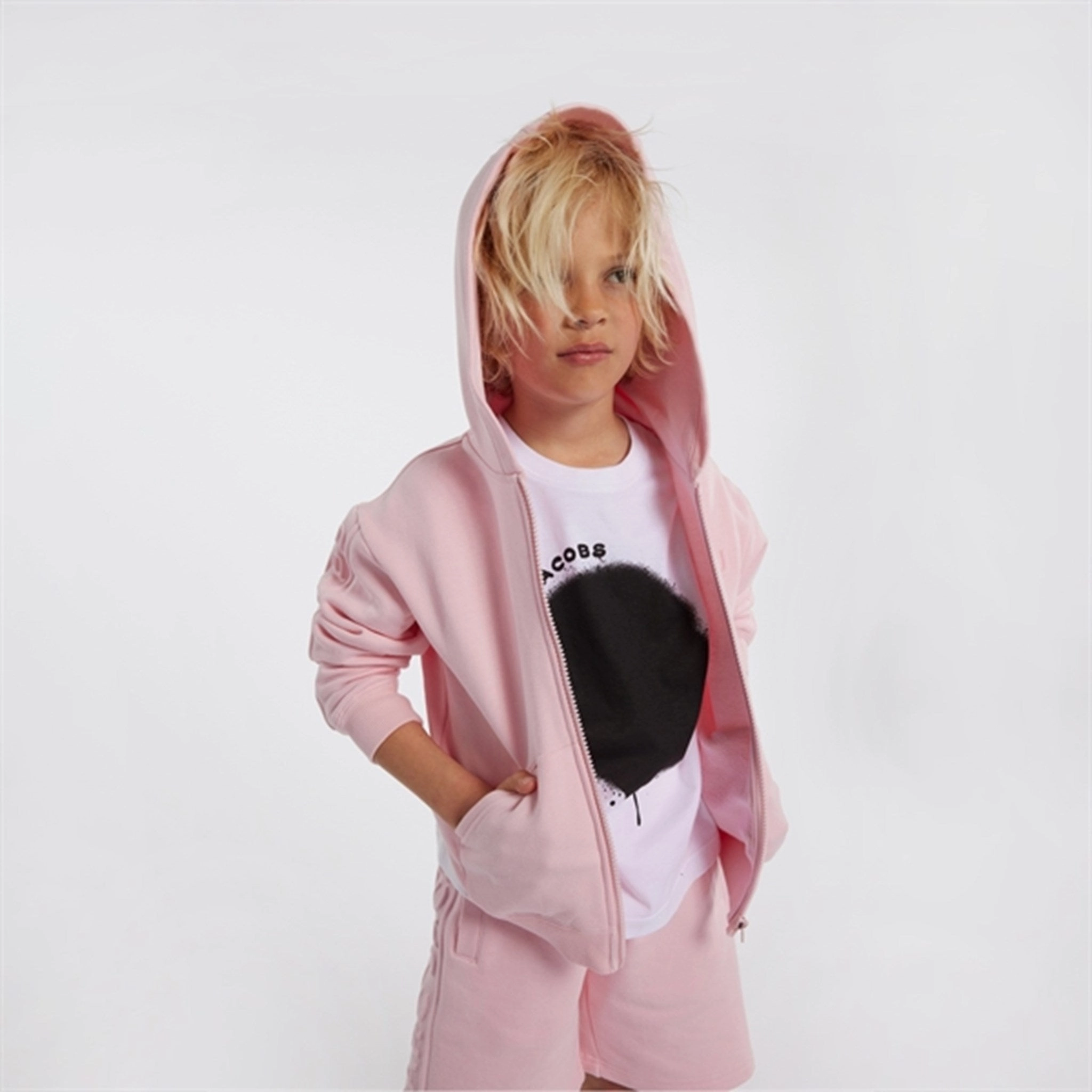 Layering Comfort Wear Little Marc Jacobs White Black T-shirt