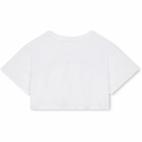 Little Marc Jacobs White Crop T-shirt Comfort Apparel