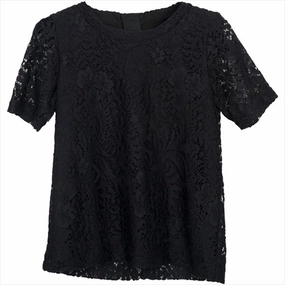 Resort Wear Fade Resistant Little Remix Jemima Blouse Black