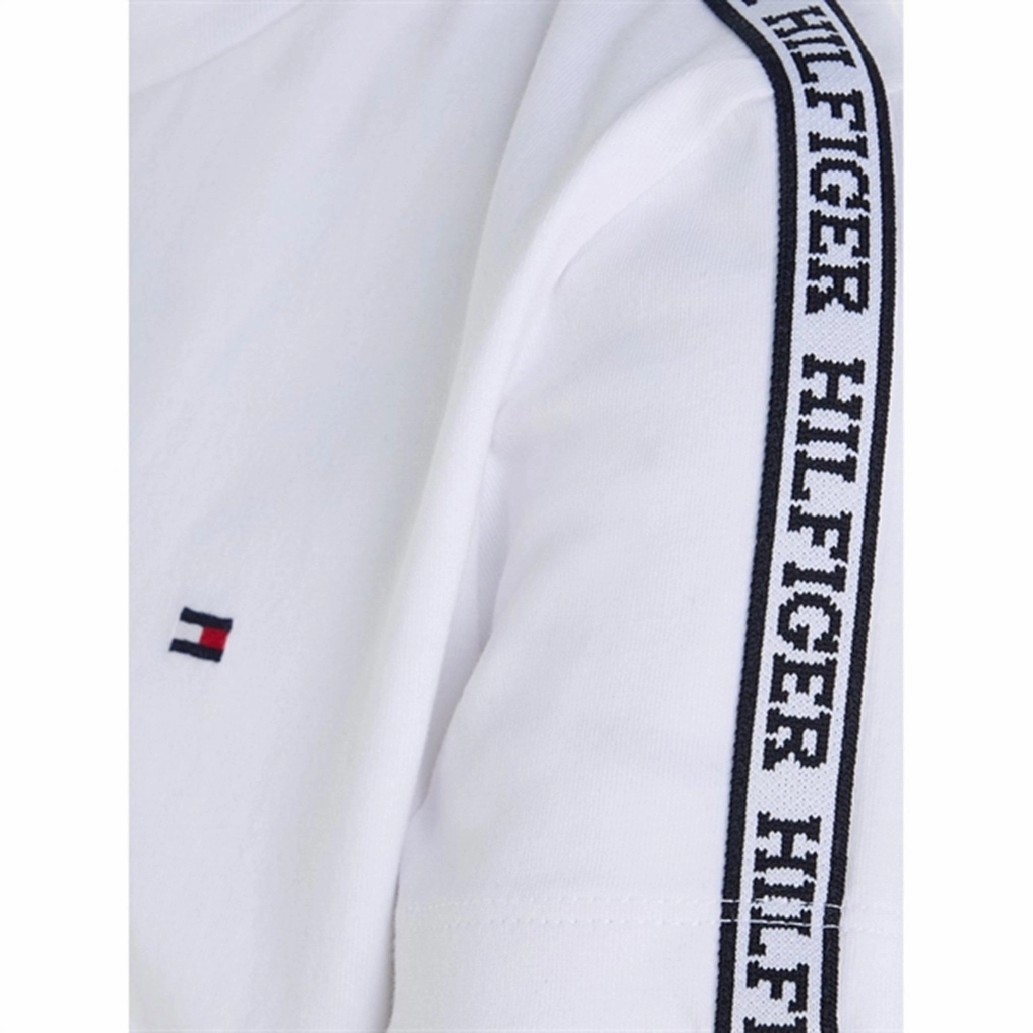 ethical Lace trim Tommy Hilfiger Tape T-Shirt White