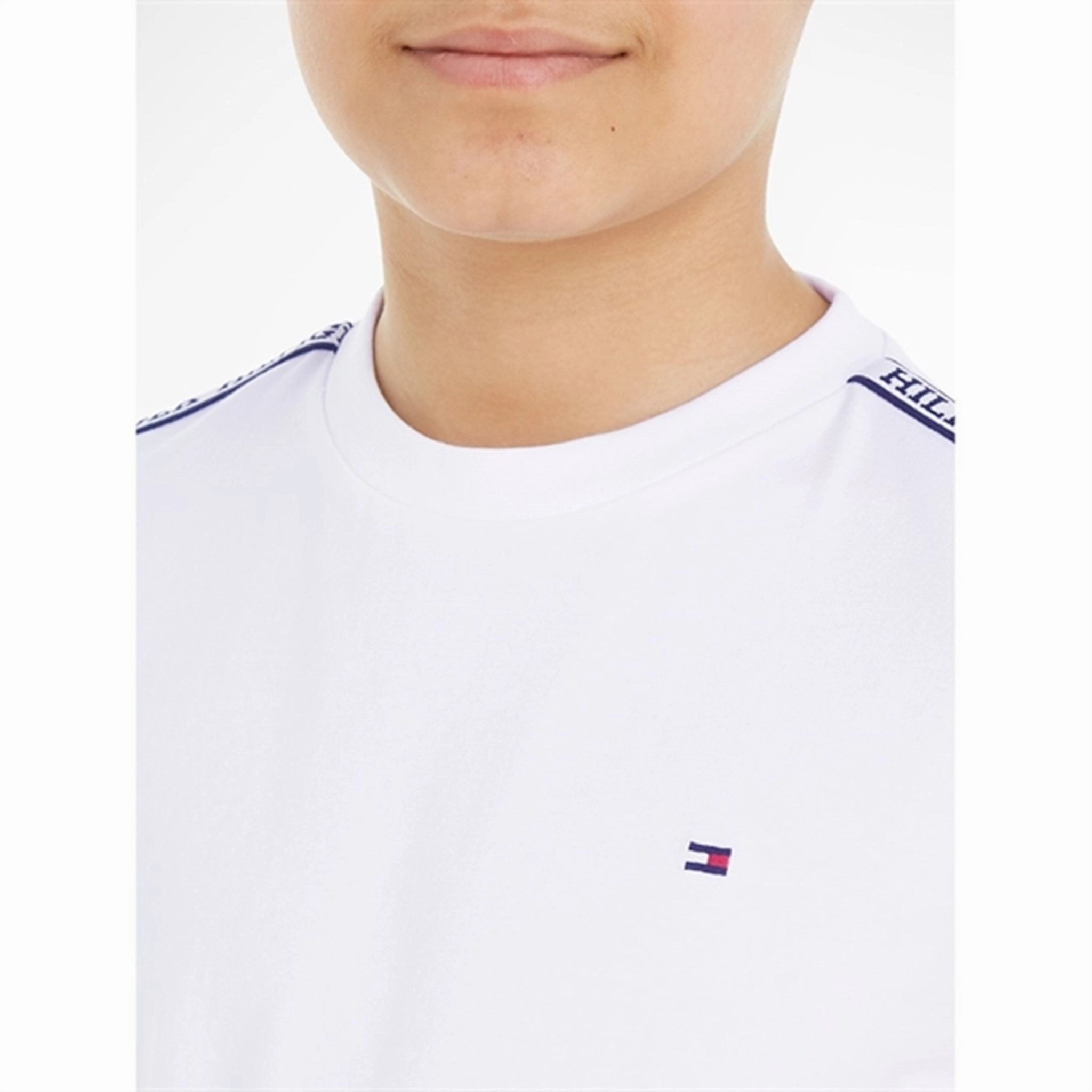 Tommy Hilfiger Tape T-Shirt White Unisex Core