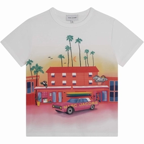 Little Marc Jacobs T-shirt White Travel Fashion Comfortable Casual