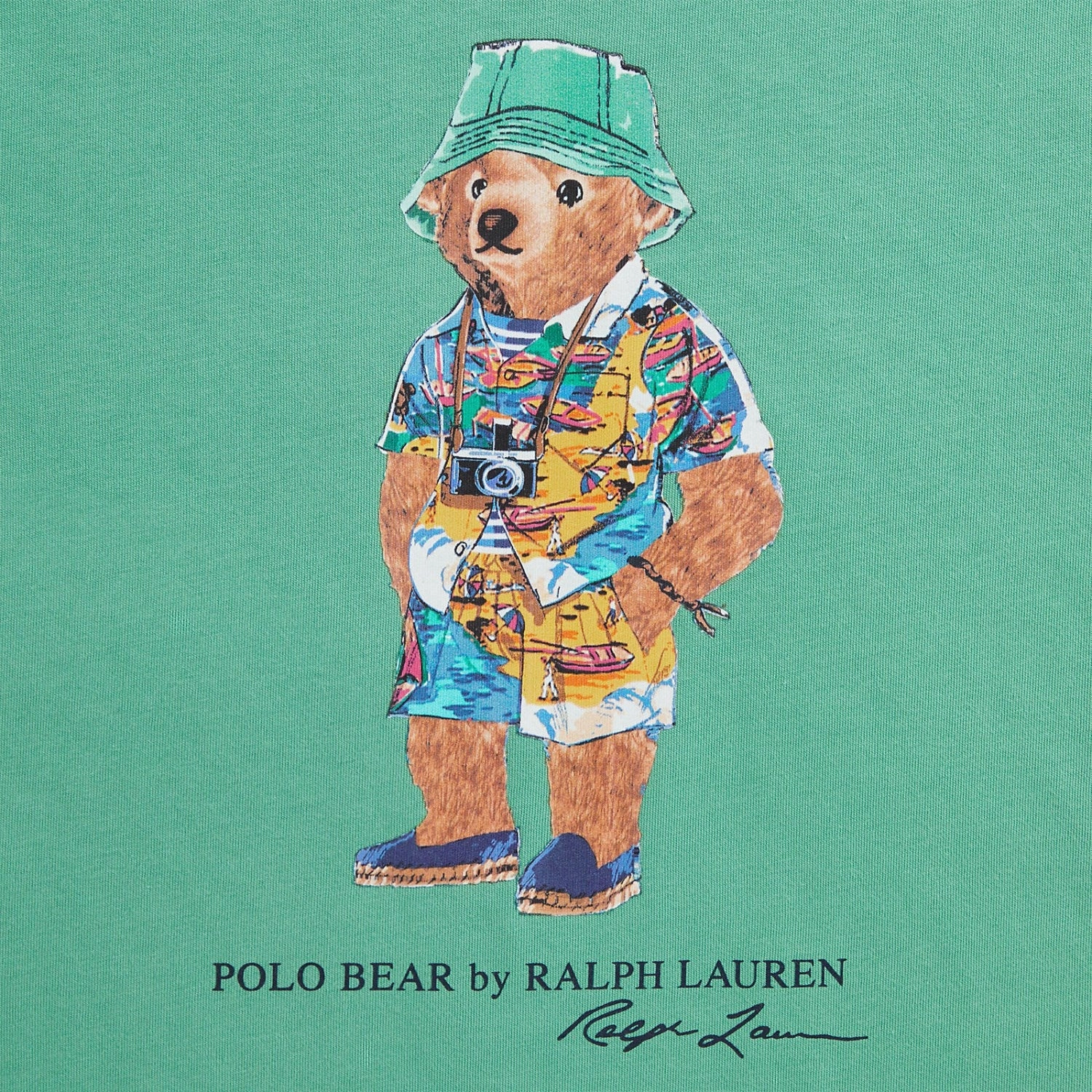 Polo Ralph Lauren Bear Haven Green Boy T-Shirt Long sleeved warmth