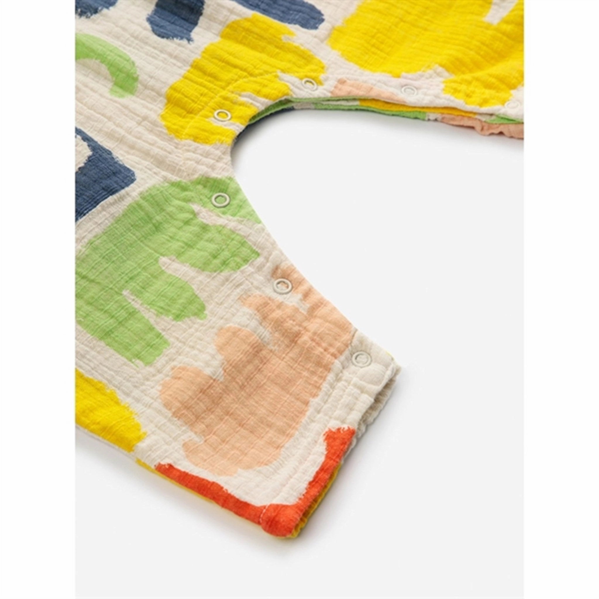 Stylish Gym Dinner Flexible Bobo Choses Baby Carnival All Over Woven Overall Short Sleeve Offwhite