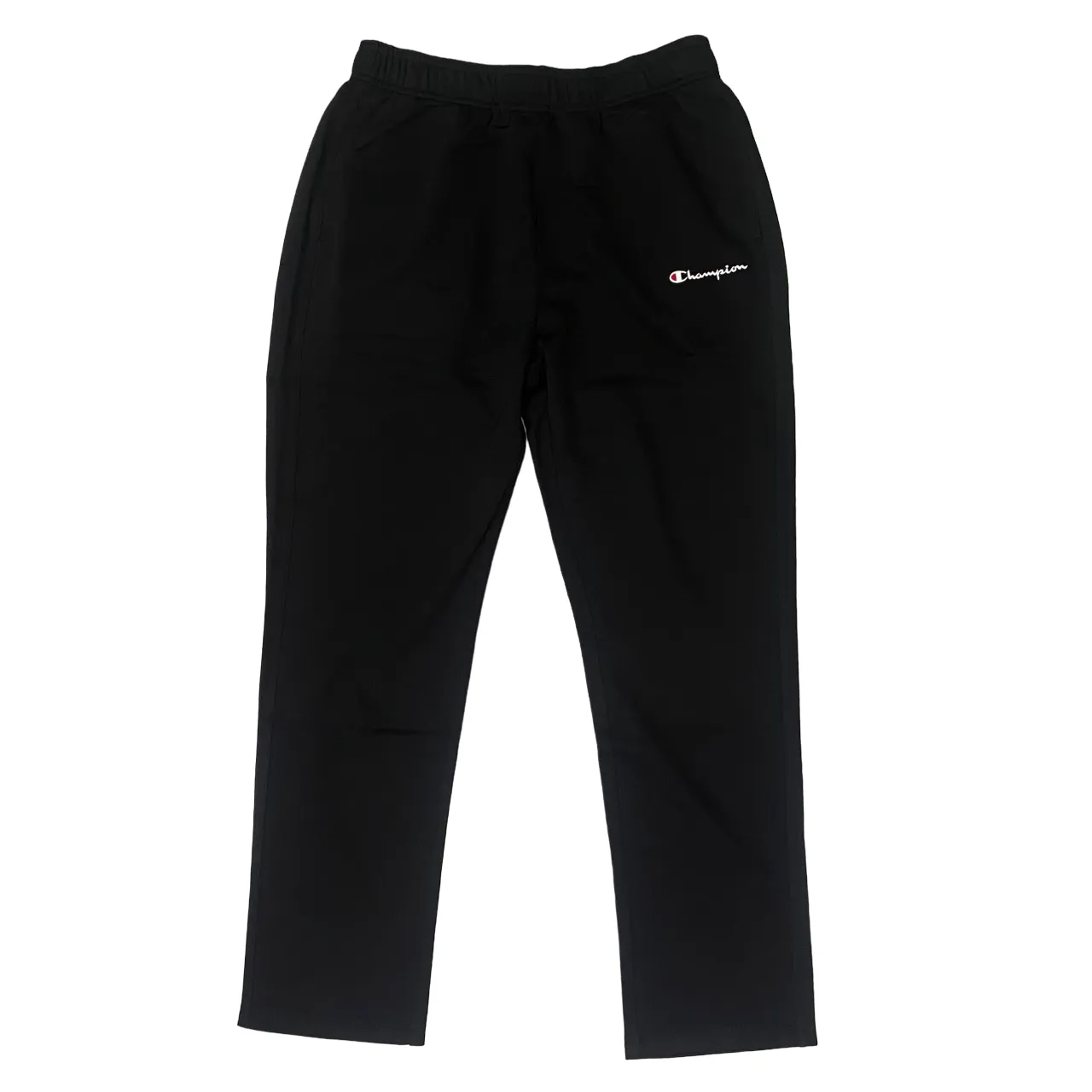 Daywear Champion pantalone sportivo da uomo  con orlo diritto in cotone leggero 220302 KK001 nero