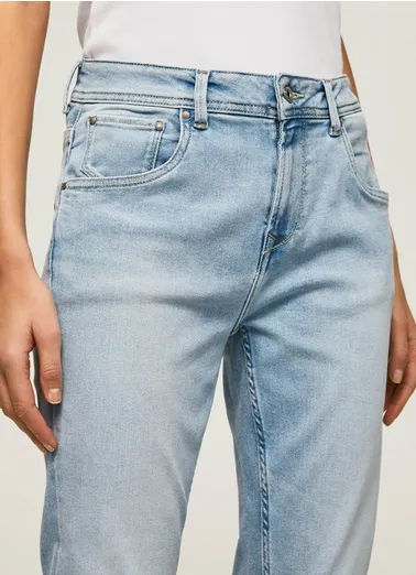 elastic waistband Performance Gear Pepe Jeans Pantalone jeans da donna  Violet PL204176RR4