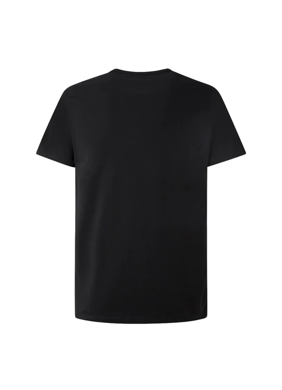 Weekend Fashion Outdoor Style Trend Pepe Jeans maglietta manica corta da uomo Original Basic PM508212 999 nero