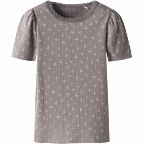 Name It Purple Dove Hoise Slim T-Shirt Light Layer Casual Essential Wear