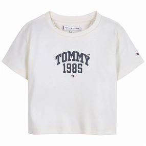 Light and Cozy Tommy Hilfiger Tommy Varsity Rib T-shirt White