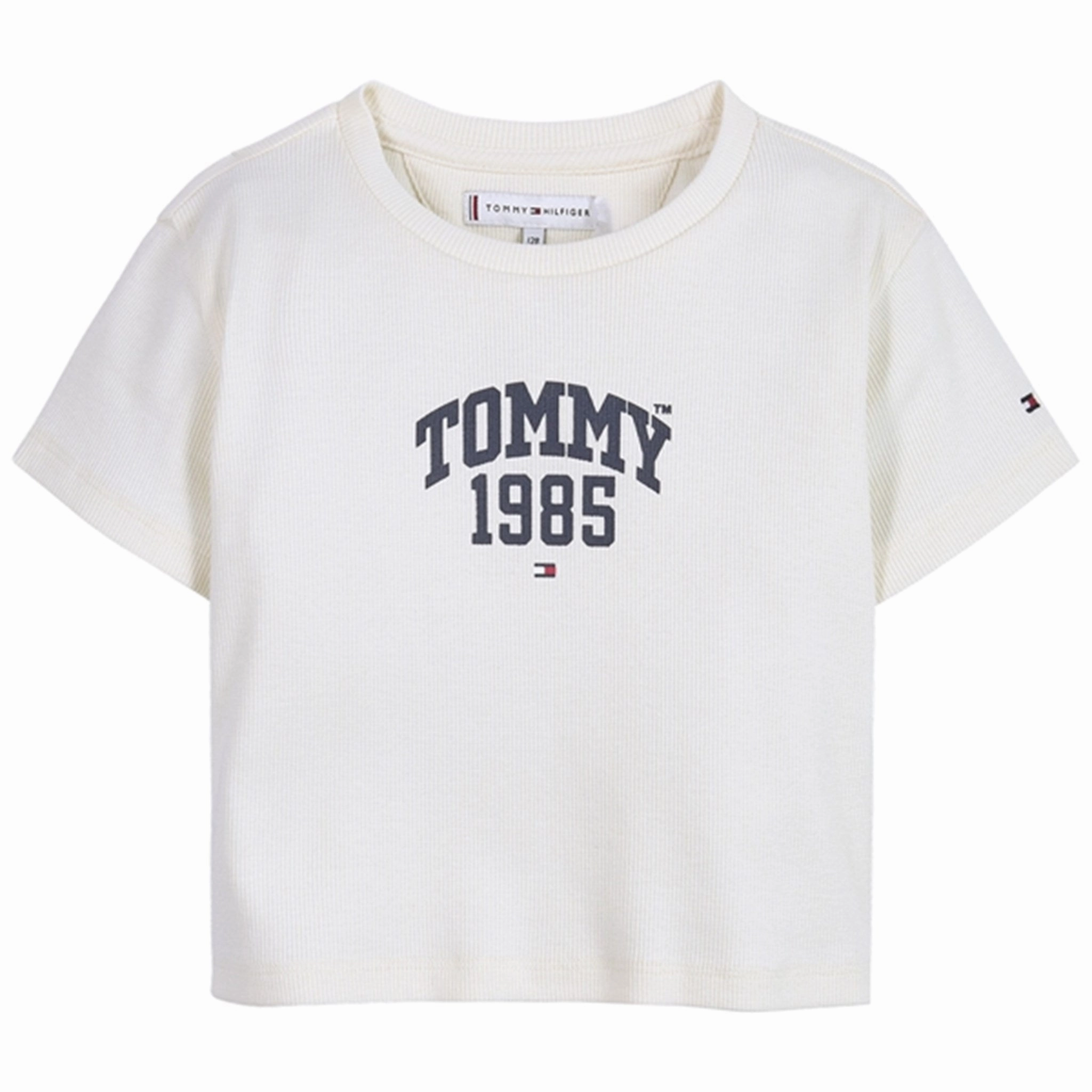 Odor-resistant Tommy Hilfiger Tommy Varsity Rib T-shirt White