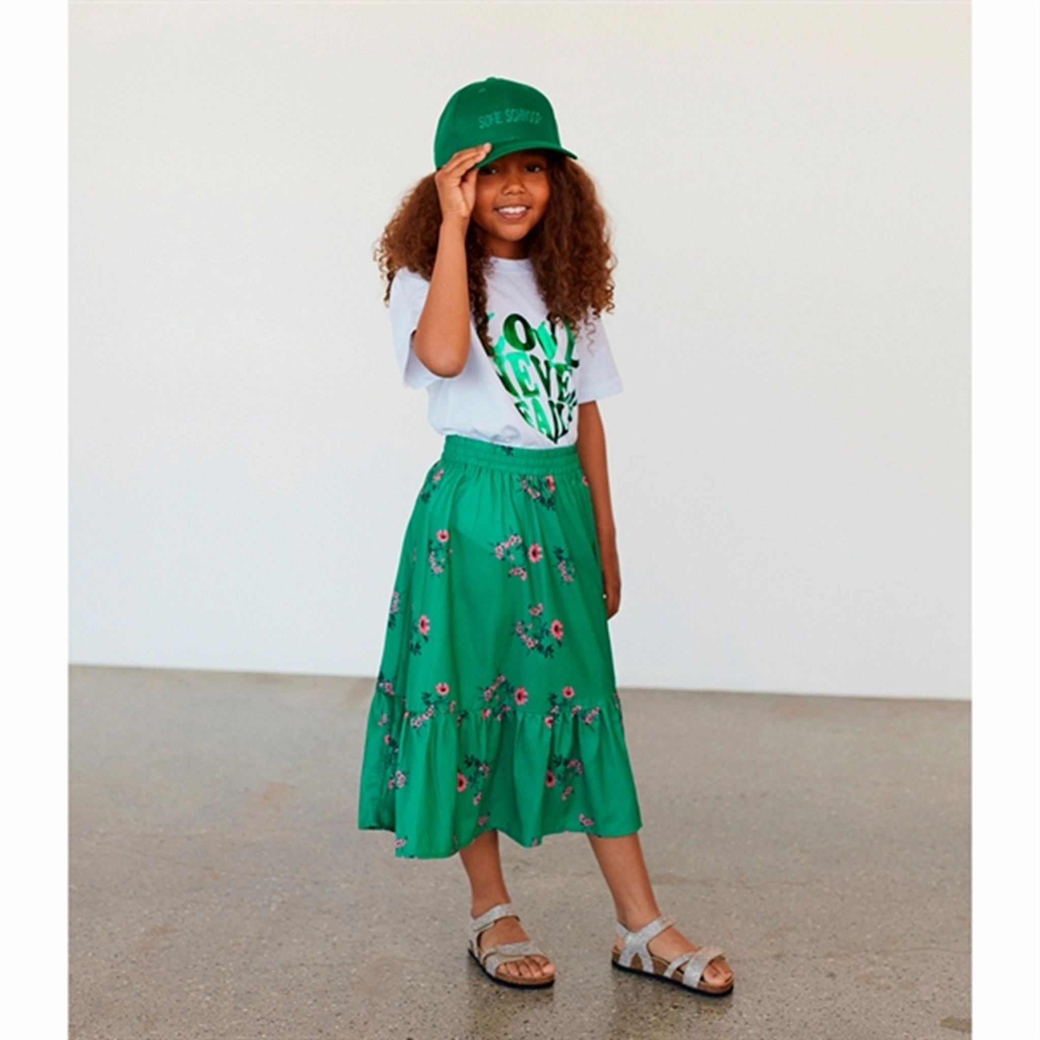 Sofie Schnoor White T-shirt coordinate with other items DoubleStitchedHem