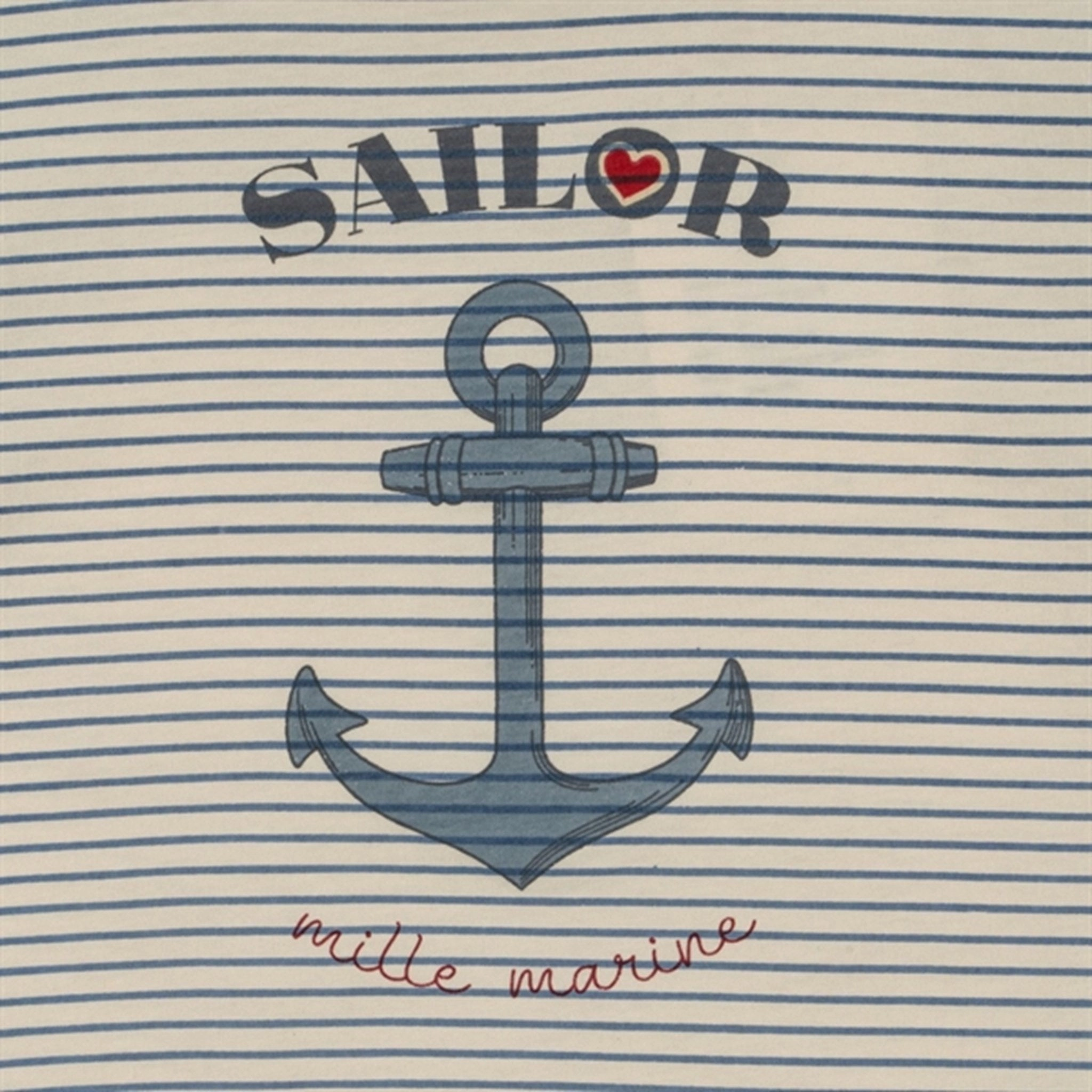 Microfiber texture Konges Sl?jd Stripe Bluie Famo T-shirt