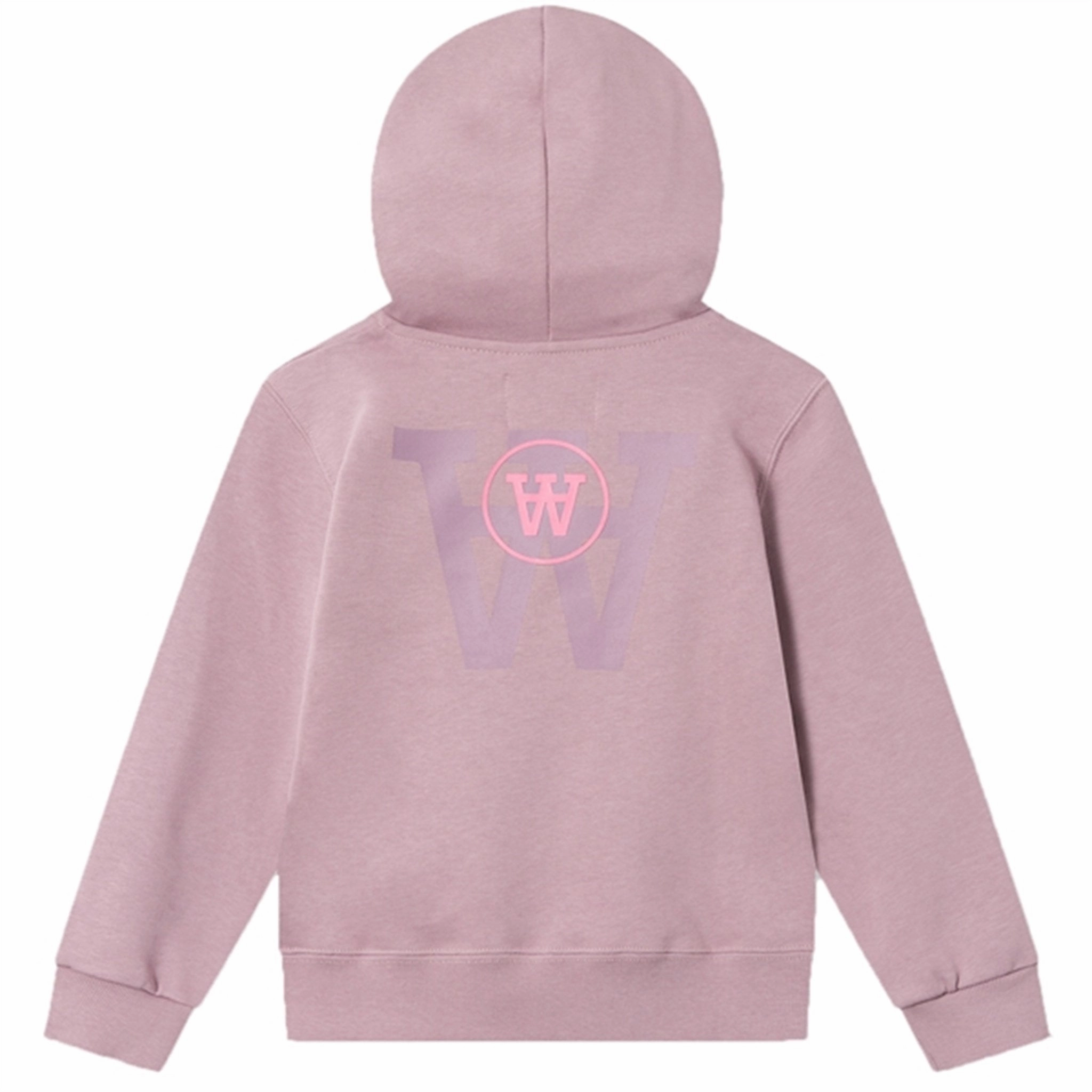 Wood Wood Light Amethyst Izzy Tonal Logo Junior Hoodie Half Moon Collar Bandicoot like