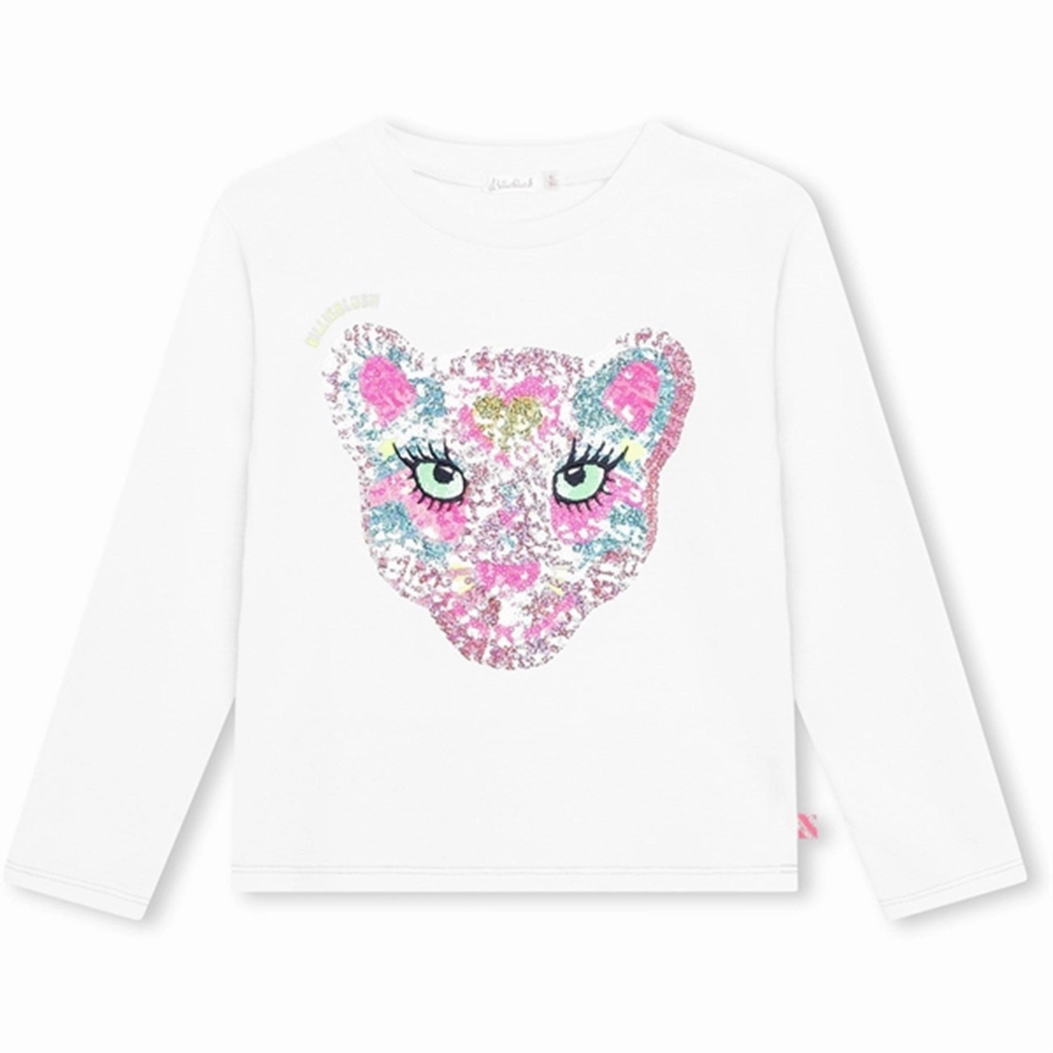 Geometric Print Seamless Side Panels Billieblush Ivory Blouse