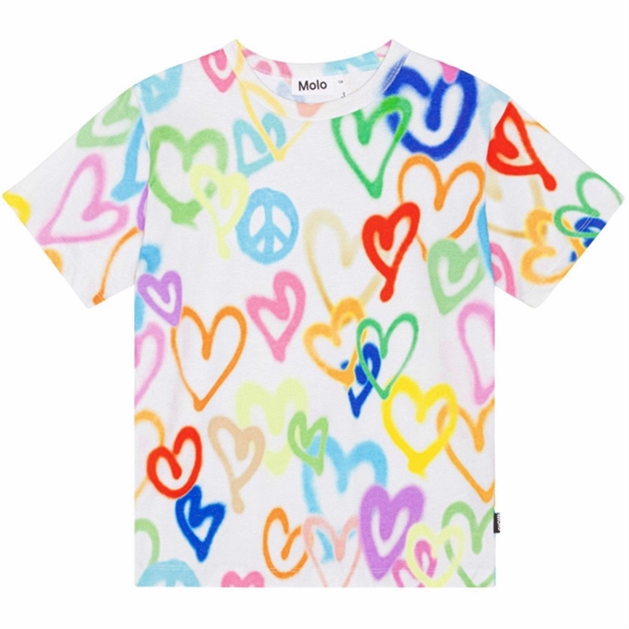 Molo Variety Hearts Riley T-Shirt Functional Fashion Anti Perspiration Lining