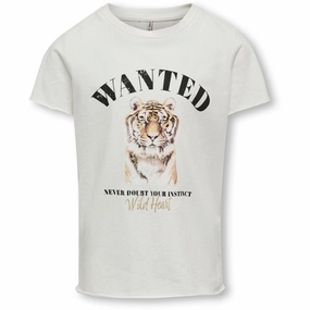 Kids ONLY Cloud Dancer Wanted Lucy T-shirt Seamless construction Urban Look