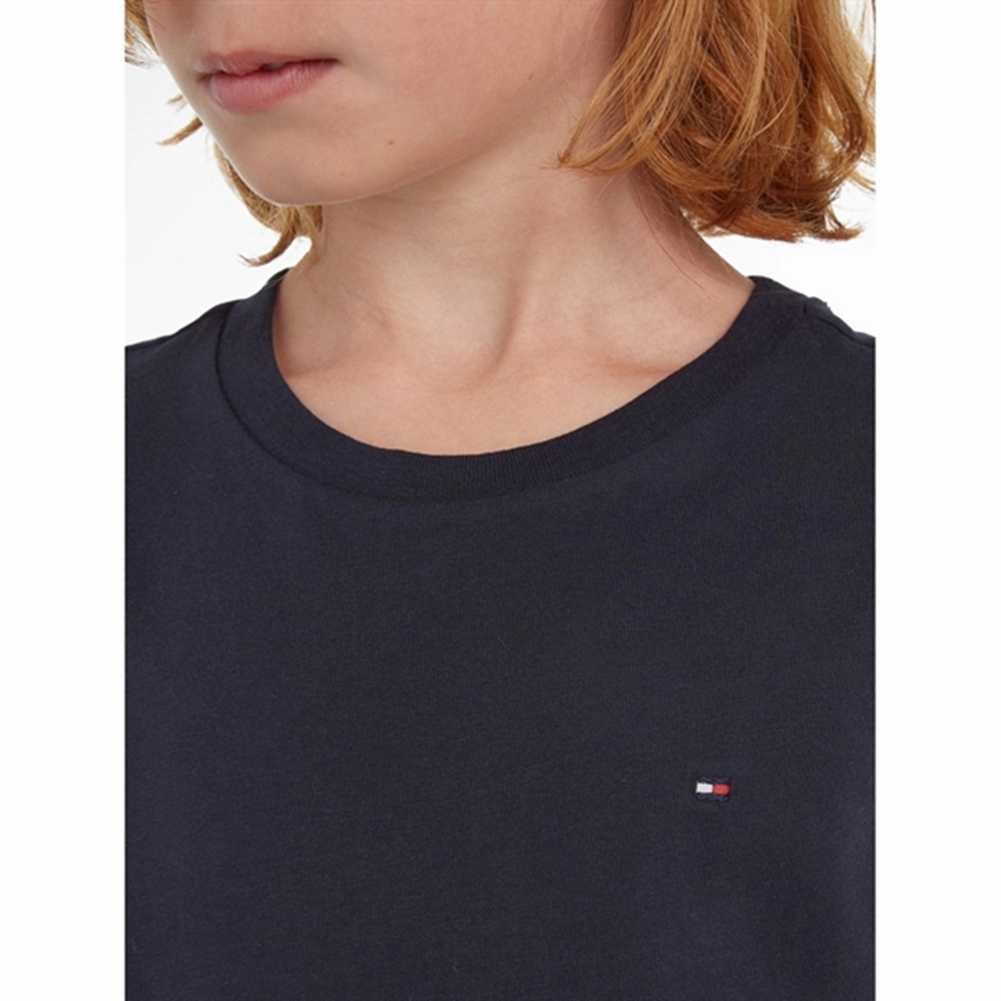 Summer Fashion Quick Dry Material Tommy Hilfiger Boy Basic CN T-Shirt Sky Captain