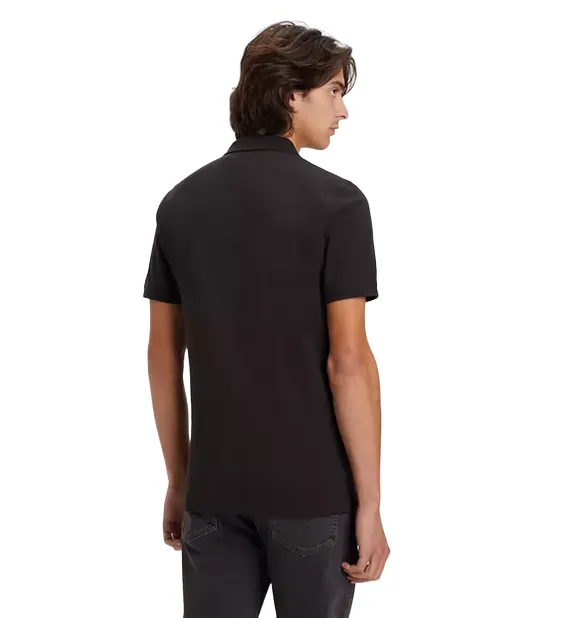 Levi's polo manica corta da uomo Housemark Slim A4842-0015 nero Polo Player Tailored Silhouette