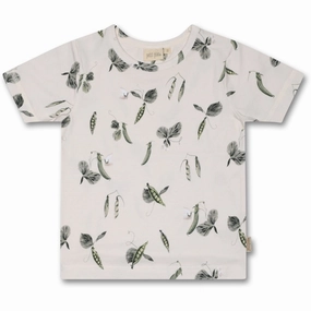 in demand Fresh Style Petit Piao Pea Flower T-Shirt Baggy Sum Printed