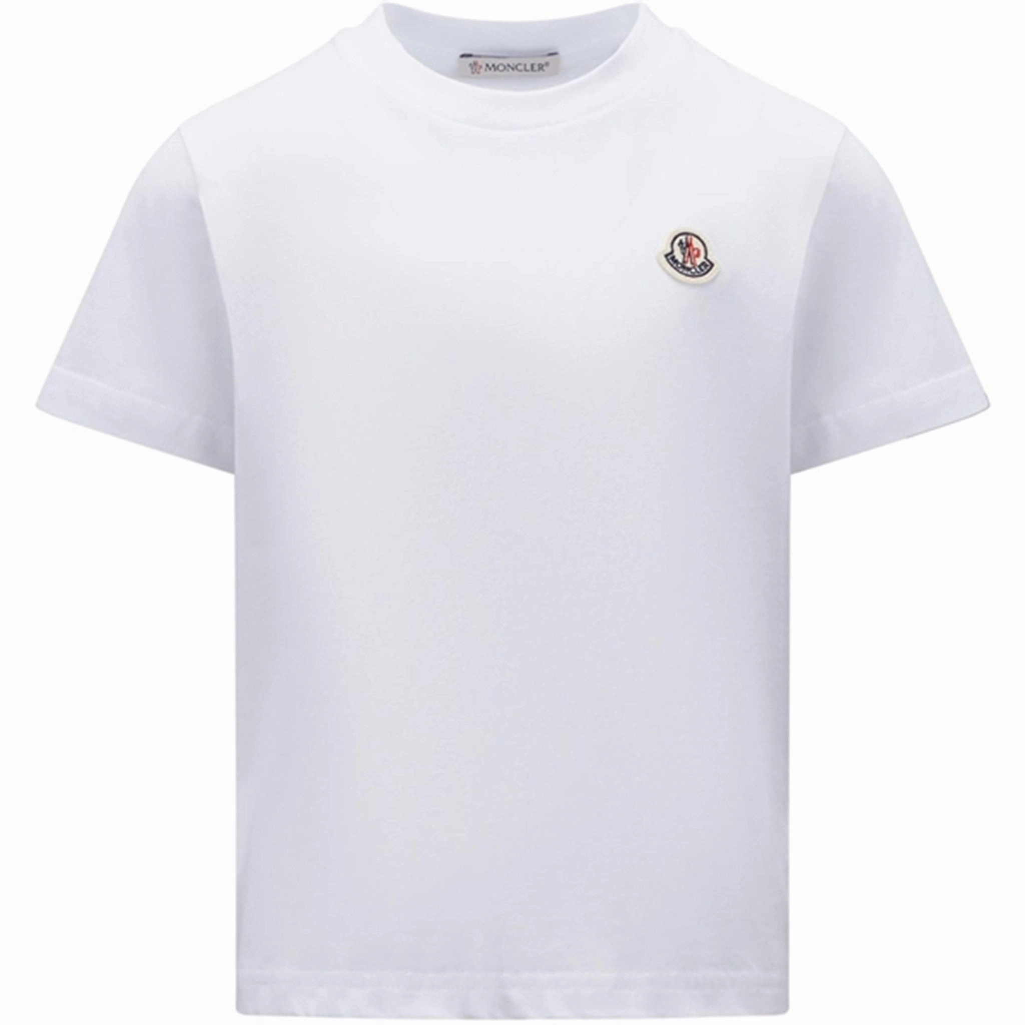 Reinforced Shoulder Stitching Moncler T-Shirt Optical White