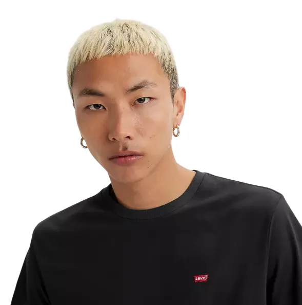 Levi's T-shirt manica corta da uomo Original Little Logo 566050009 nero Classic and Comfy