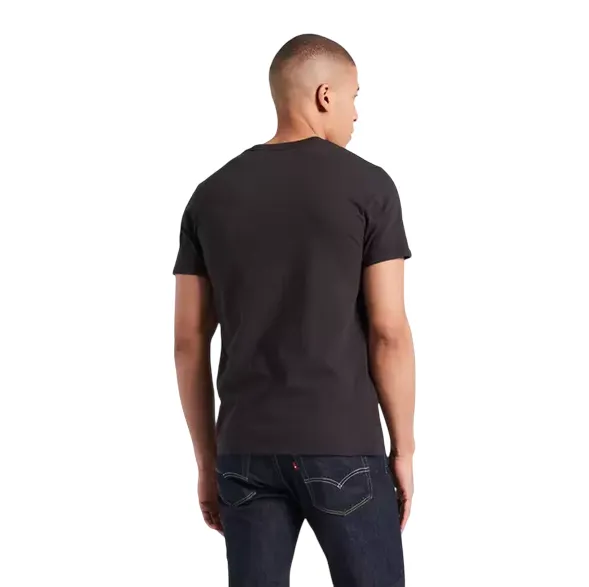 Levi's T-shirt manica corta da uomo Original Little Logo 566050009 nero Anti Pill Surface