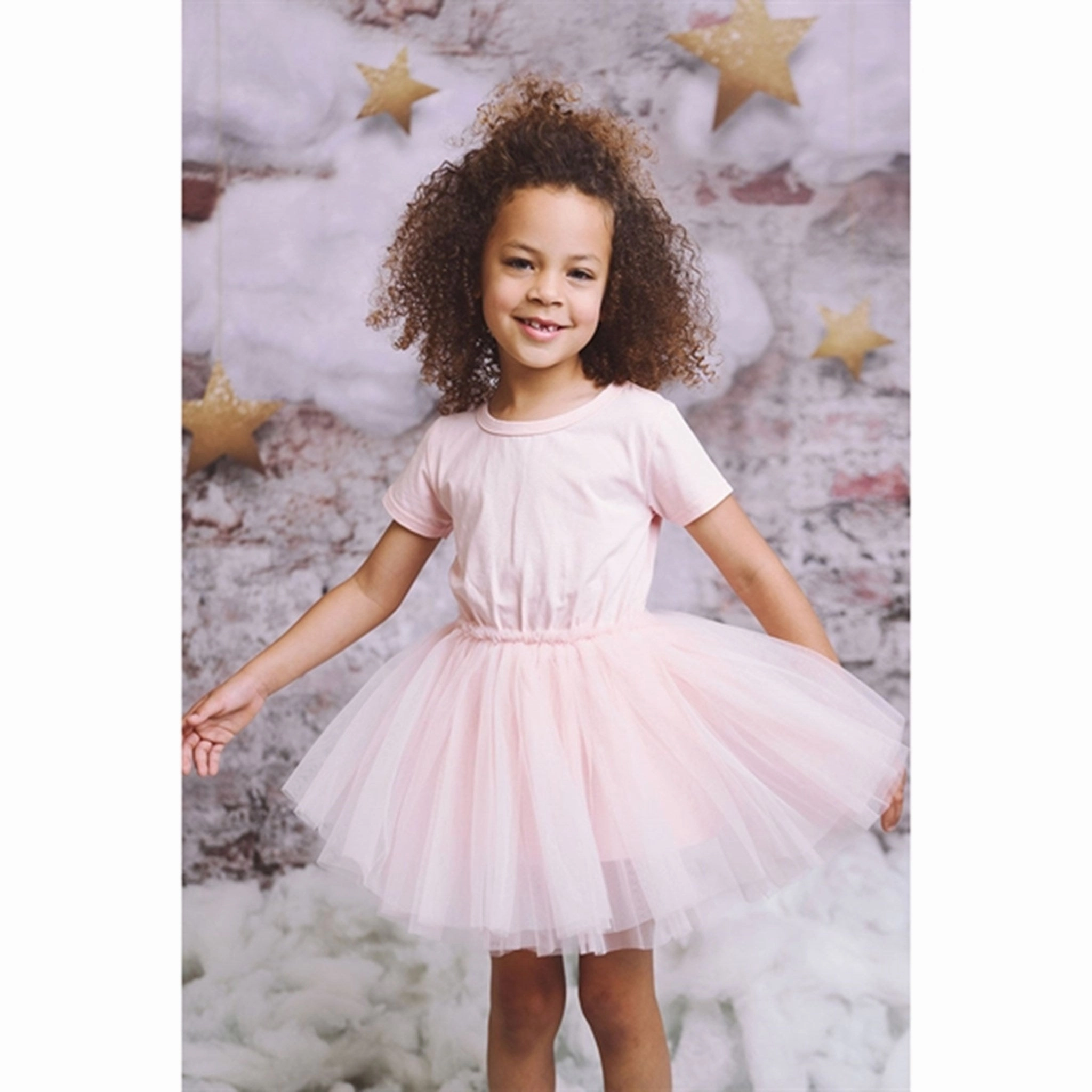 Dolly by Le Petit Tom Tutully T-Shirt Tutu Dress Pink Neutral-Shade