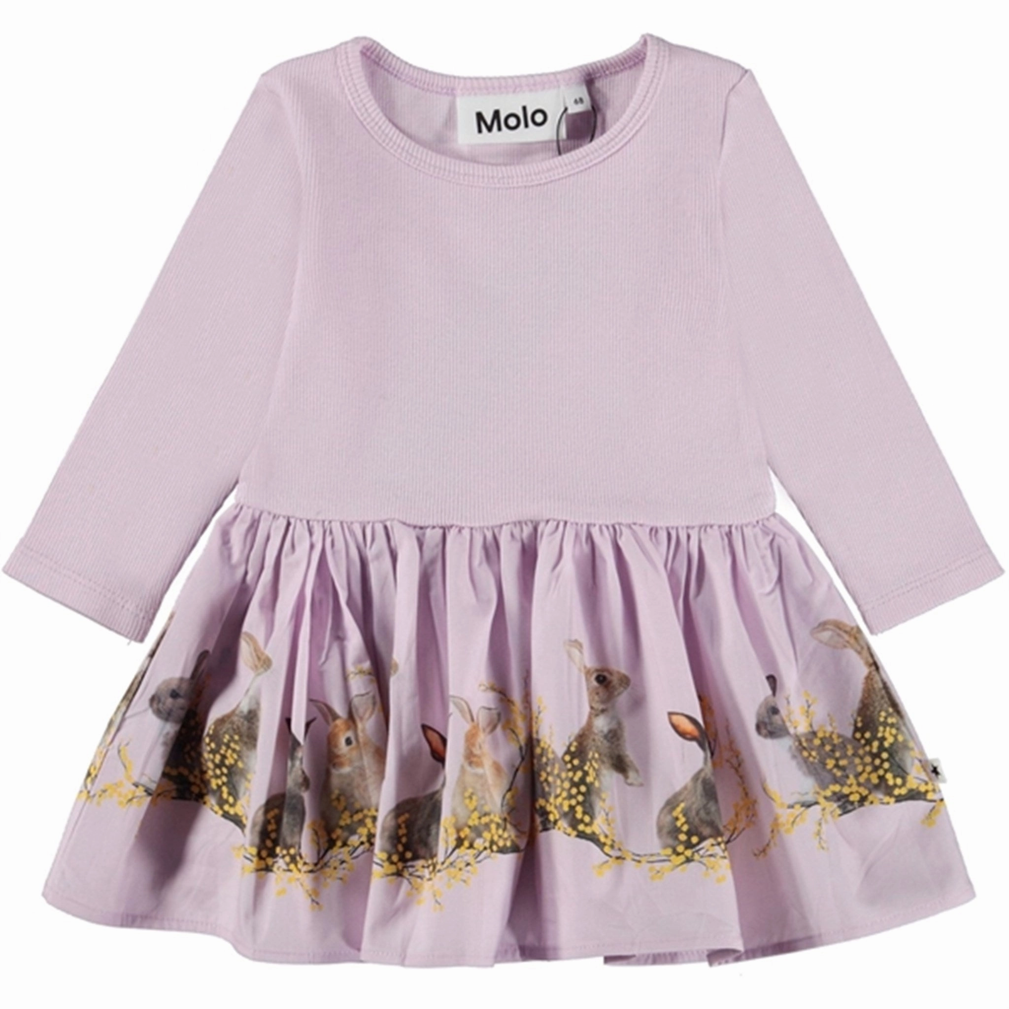 Molo Purple Bunnies Candi Dress Office Layer