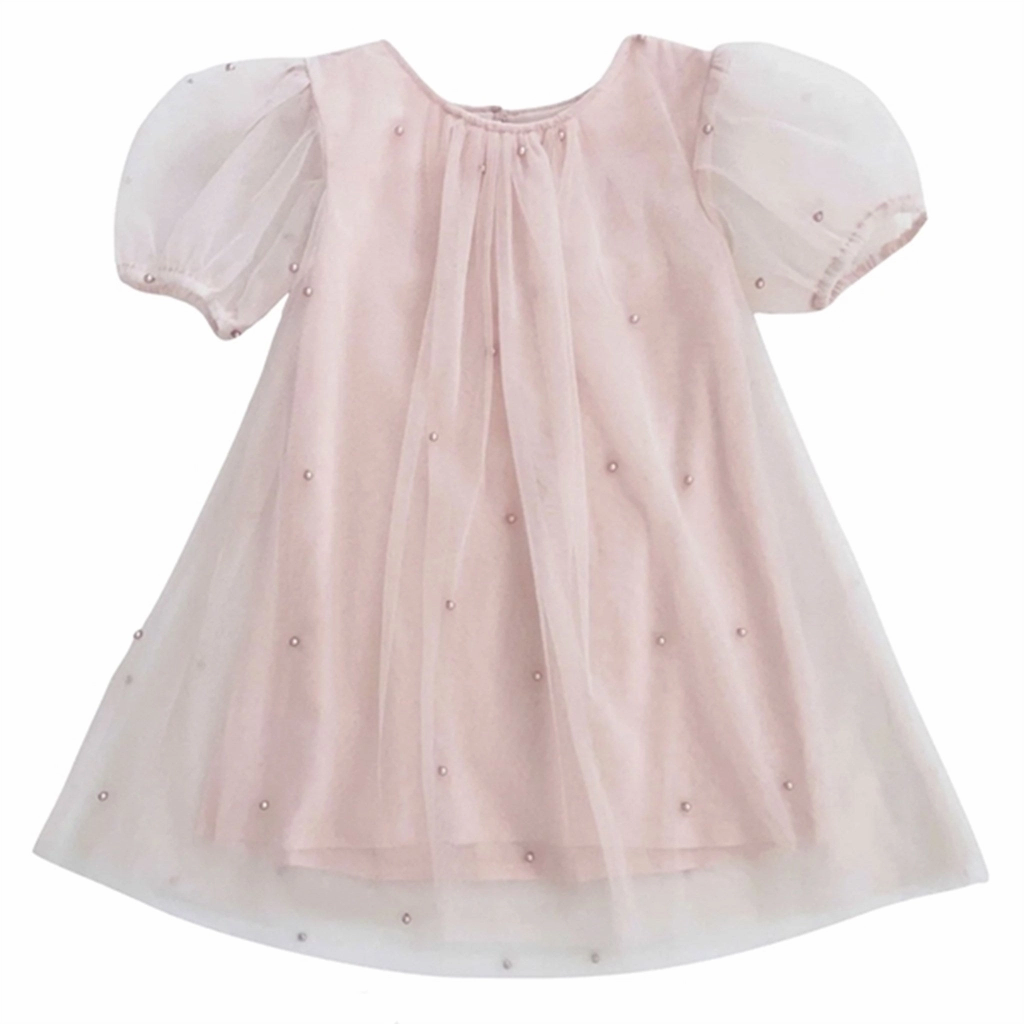 Dolly by Le Petit Tom Pearl Tulle Puff Aline Dress Pink Bless Glow
