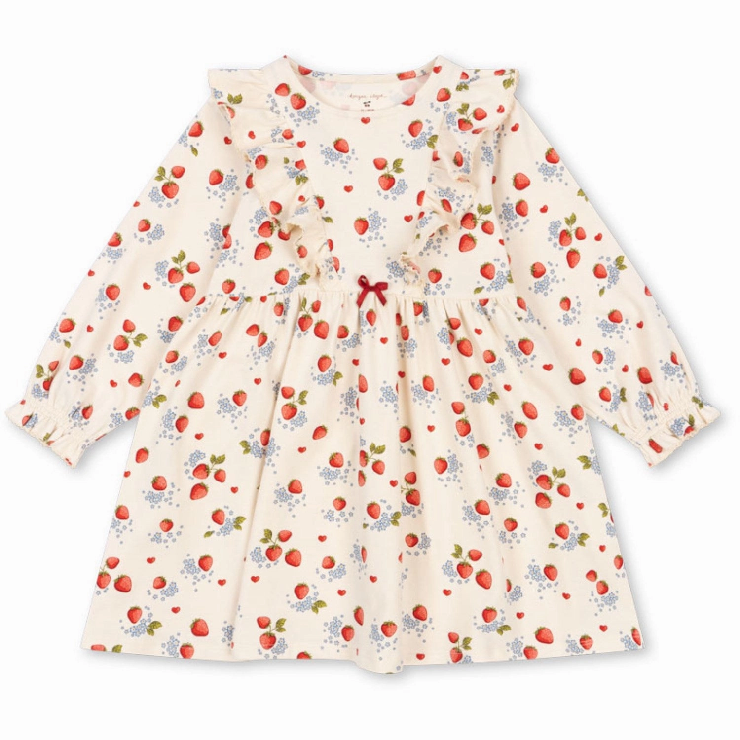 Konges Sl?jd Marmalade Basic Frill Dress Gots Flattering and Chic Soft Outfit