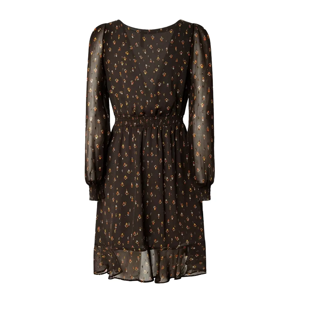 Pose Glow Trendy Appearance Pepe Jeans Abito a maniche lunghe con stampa a fiori Leticia PL953136 885 bitter