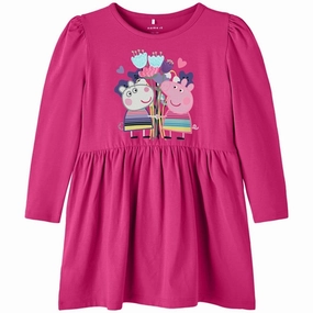 Name it Pink Yarrow Fusina Peppa Pig Dress Fall Ready