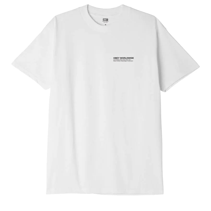 Obey maglietta manica corta Half Face Icon 165263357 bianco Fresh Outfit