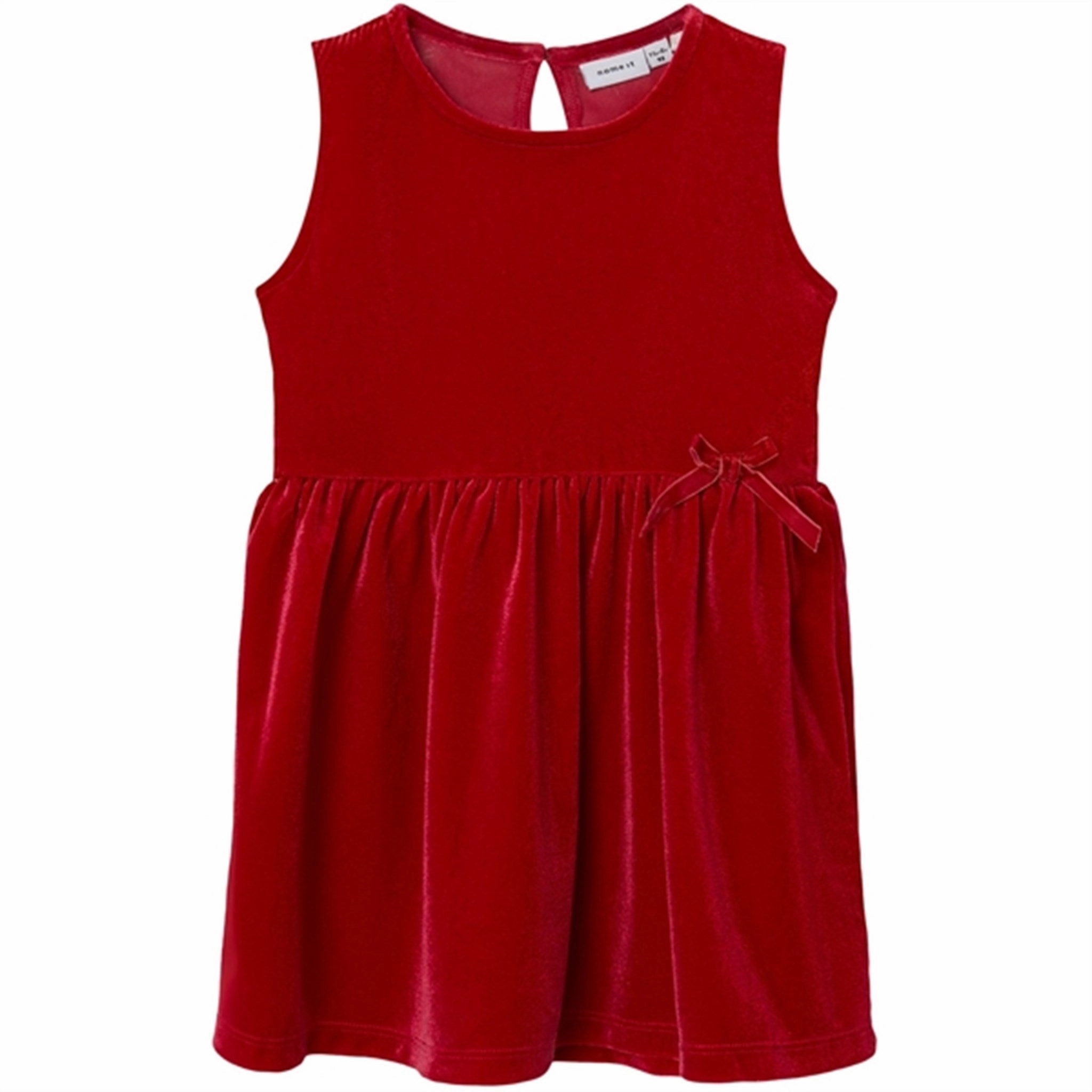 Name it Jester Red Revel Velour Dress Exclusive-Design Shine Finish