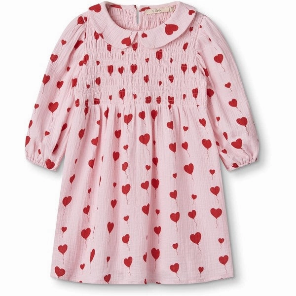 Fliink Peach Whip Love Dress Satin-Finish Minimalist-Style