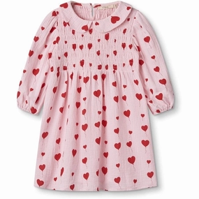 Fliink Peach Whip Love Dress Satin-Finish Minimalist-Style