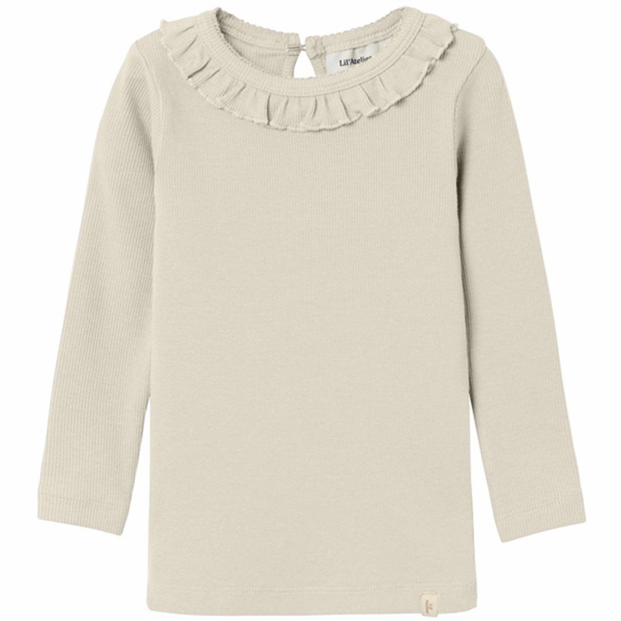 Lil'Atelier Turtledove Gago Dia Slim Blouse Abrasion resistant