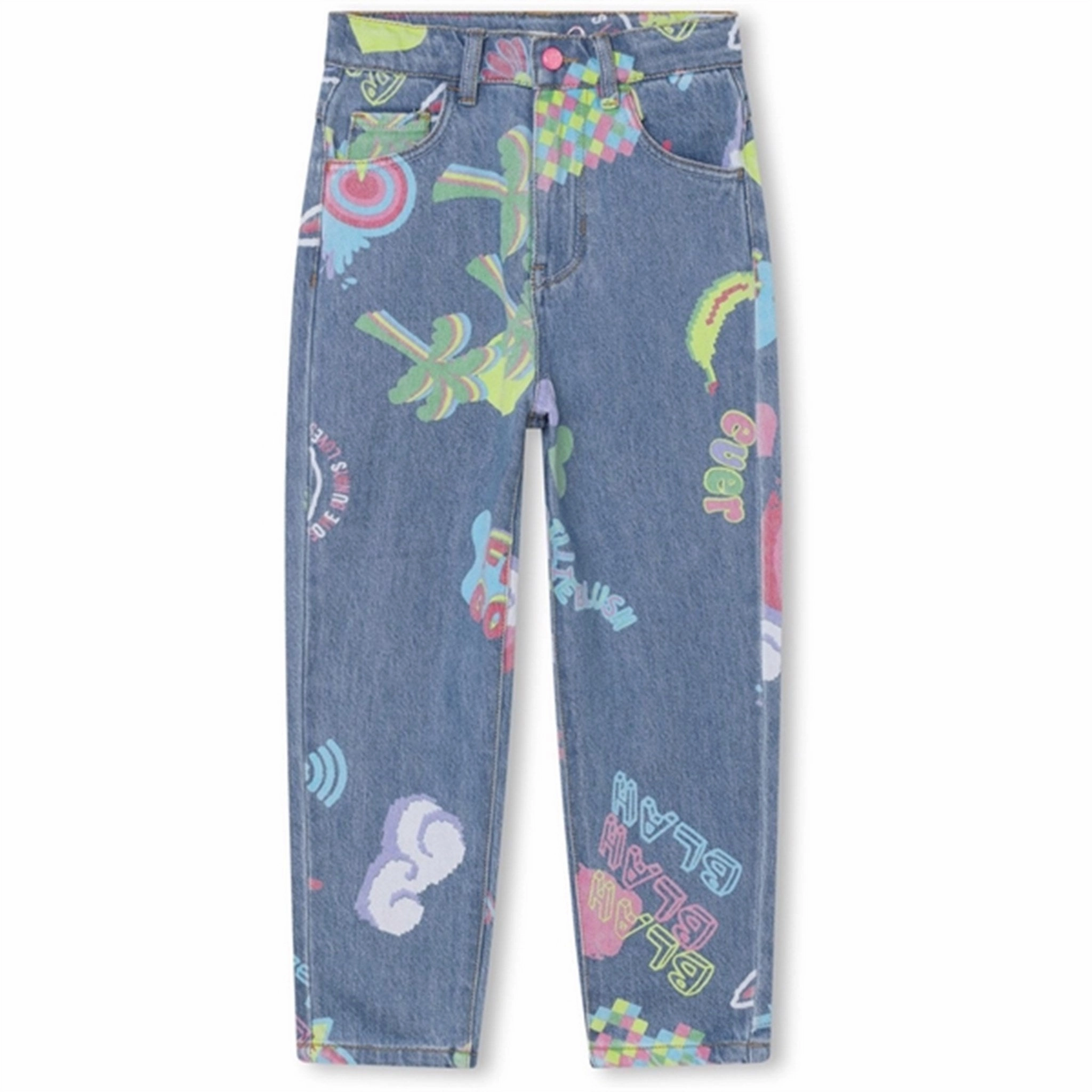 Hypoallergenic Material Composition Softened Denim Material Billieblush Denim Blue Denim Pants