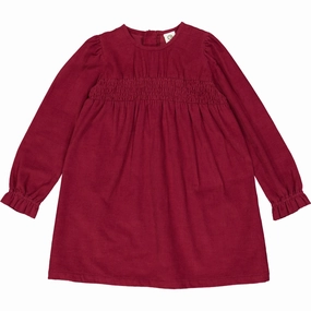 M??sli Cabernet Corduroy Dress Soft Movement Effortless Wear