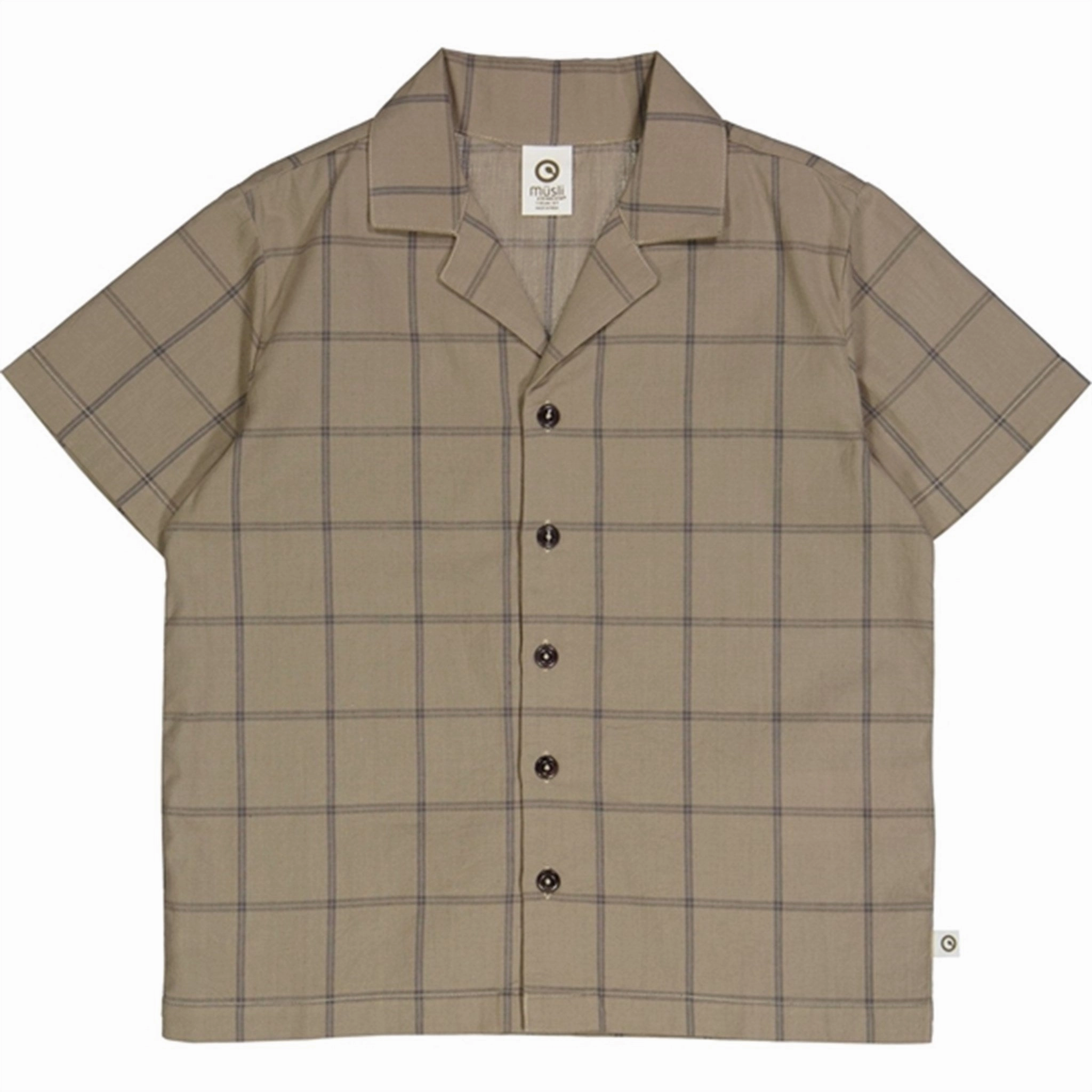 Eco friendly materials M??sli Cashew Check Shirt
