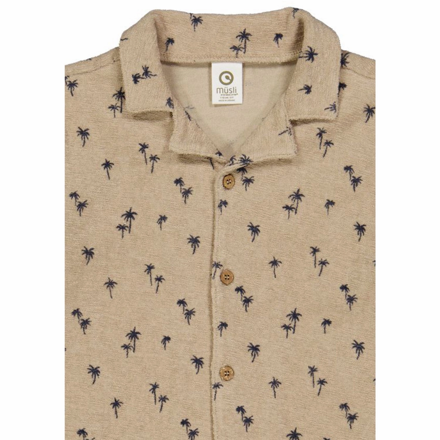 Designer Touch M??sli Cashmere/ Night Blue Palm Shirt