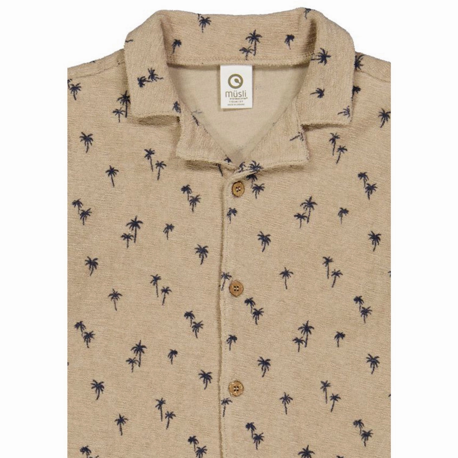 M??sli Cashmere/ Night Blue Palm Shirt Athleisure Wear